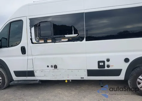2022 Ram Promaster 3500 Window Van High Roof 159 Wb Ext из США, поврежденный, VIN 3C6MRVUGXNE106327